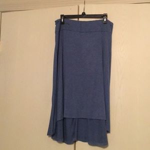 🔴 Cute denim blue hi low skirt 5 for $25